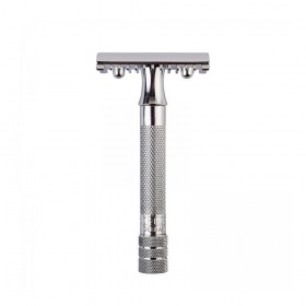 Aparat de ras clasic Safety Razor cu cap cu piaptan deschis Merkur 15C Chrome