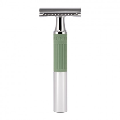 Aparat de ras clasic Safety Razor cu cap cu pieptene inchis si maner de metal Muehle R NEO 04 SR