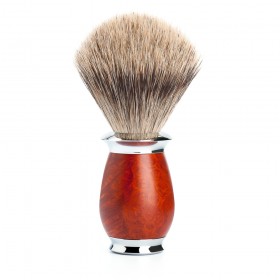 Pamatuf Fine Badger cu par de bursuc si maner lemn de briar 281H59