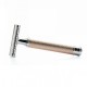 Set cu aparat de ras clasic Safety Razor R89 Rosegold